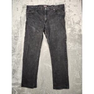 Michael Kors Jeans Men's 36X28 (Tag 36X30) Black Straight Stretch Cotton Blend
